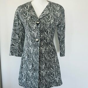 CAbi zig zag jacket Chic Black and White Patterned style #3034